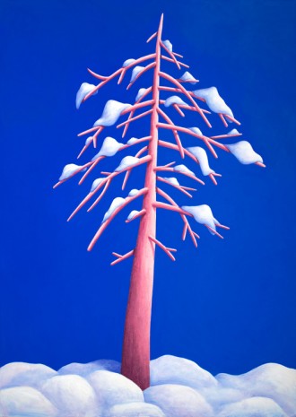 Nicolas Party, Tree with snow, 2017, Xavier Hufkens