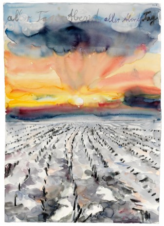 Anselm Kiefer, aller Tage Abend, aller Abende Tag (The Evening of All Days, the Day of All Evenings), 2014, Gagosian
