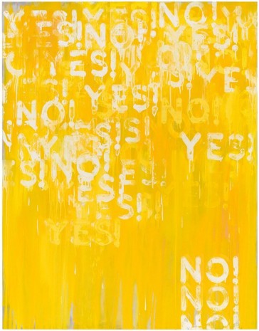 Mel Bochner, Yes! No!, 2016 , Peter Freeman, Inc.