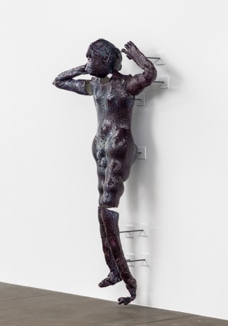Christian Holstad, Showering Figure (Purple), 2017, Andrew Kreps Gallery