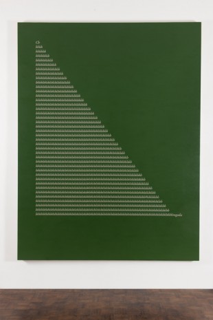 Jorge Méndez Blake, Apollinaire's Misspell I (Green), 2017, Meessen De Clercq