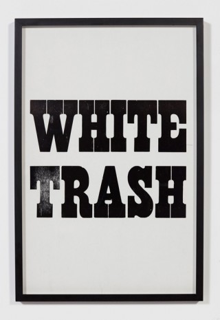 George Horner, White Trash, 1990, Luhring Augustine