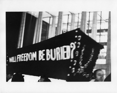 Peter Moore, [March for Freedom of Expression, New York, Coffin], 1964, Paula Cooper Gallery