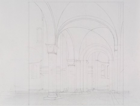 Paul Winstanley, Drawing for Faith (After Saenredam), 2016, Kerlin Gallery