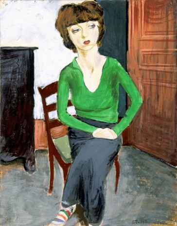 Jean Dubuffet, Lili aux chaussettes rayées, 1935, Galerie Nathalie Obadia