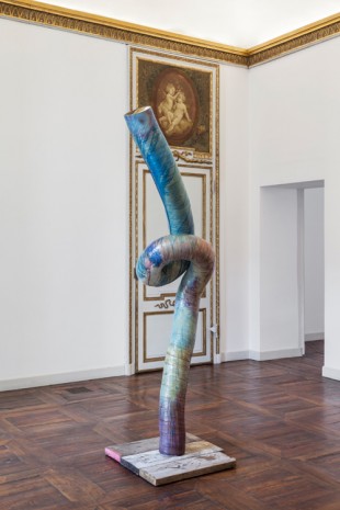 Mark Handforth, Painted Worm, 2017, Galleria Franco Noero