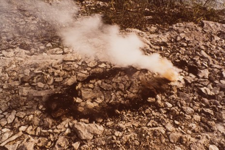 Ana Mendieta, Untitled: Gunpowder Silueta Series (Rocks and Explosion), 1978, Alison Jacques