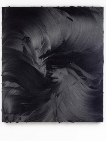 Jason Martin, Not yet titled (Black magenta/violet), 2011, Galerie Thaddaeus Ropac
