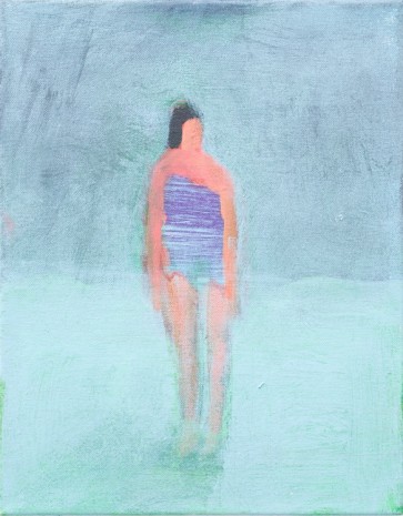 Katherine Bradford, Woman in Green fog, 2017, Monica De Cardenas