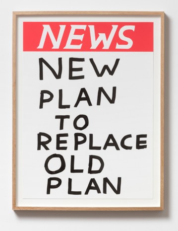 David Shrigley, Untitled (New plan to replace the old plan), 2017, Galleri Nicolai Wallner