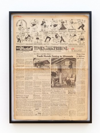Benoît Maire, a fake, Minneapolis Times Tribune, 12 October 1939, 2017, Croy Nielsen