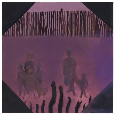 Beatriz González, Boceto paisajes elementales: Aire en la Guajira (Sketch for elementary landscapes: Air in La Guajira), 2016, Galerie Peter Kilchmann