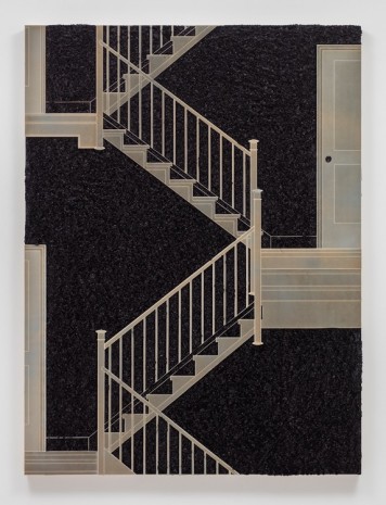 Analia Saban, Pleated Ink, Staircase with Landing, 2017, Sprüth Magers