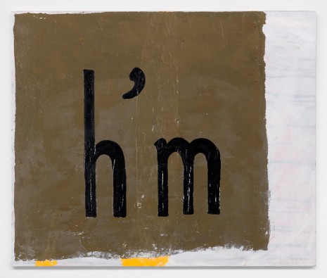 Walter Swennen, h'm, 2015, Gladstone Gallery