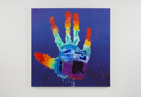 Alexander Kroll, Rainbow super power hand, 2017 , Praz-Delavallade