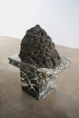 Patrick Jackson, Dirt Pile on Table (marble), 2011, Ghebaly Gallery