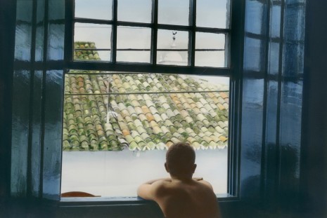 Youssef Nabil, Self portrait looking out of the window, Paraty, 2005 , Galerie Nathalie Obadia