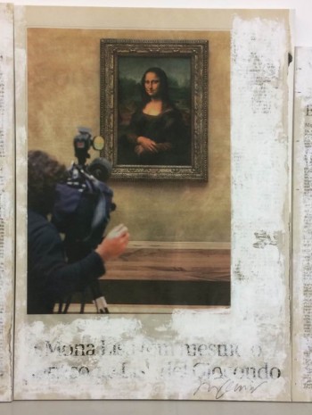 Joao Felino, Mona Lisa, from the series newspaper painting, 2008, Cristina Guerra Contemporary Art