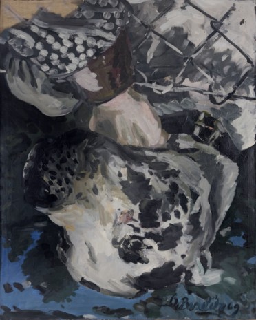 Georg Baselitz , Kopfbild - Dogge (1), 1969, Gladstone Gallery