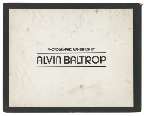 Alvin Baltrop, Title card for Alvin Baltrop’s exhibition at The Glines, 1977 , Galerie Buchholz
