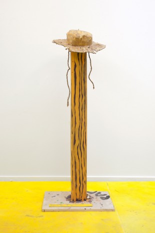 Rinus Van de Velde, Prop, Planecrash, Hat on Abstract Tree (for Paul Thek), 2017, Tim Van Laere Gallery