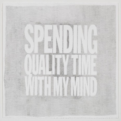 John Giorno, SPENDING QUALITY TIME WITH MY MIND, 2016 , Elizabeth Dee