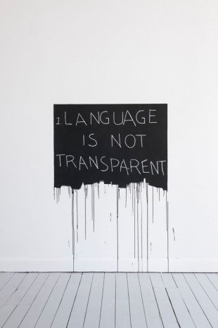 Mel Bochner, Language Is Not Transparent [Brussels, 2017], 2017 , Gladstone Gallery