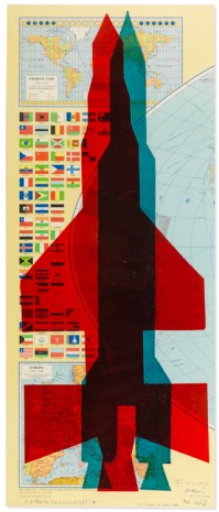 Stano Filko, Map of the World (Rockets), 1967 , The Mayor Gallery