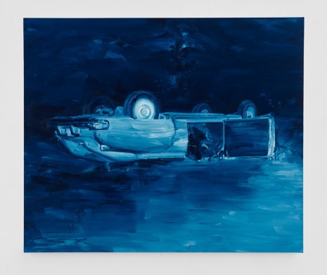 Yan Pei-Ming, Jackson Pollock, August 11th 1956 - Prussian Blue, 2017, MASSIMODECARLO