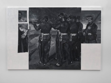 Yan Pei-Ming, The Execution of Maximilian, after Manet, 2017, MASSIMODECARLO