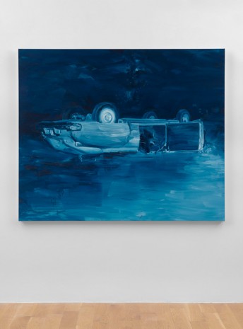 Yan Pei-Ming, Jackson Pollock, August 11th 1956 - Prussian Blue, 2017, MASSIMODECARLO