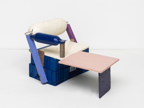 Neal Jones, reclining fender chair, 2016, Maccarone