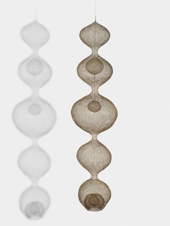 Ruth Asawa, Untitled (S.407, Hanging, Five-Lobed, Continuous Form within a Form with Two Spheres), c. 1952 , David Zwirner