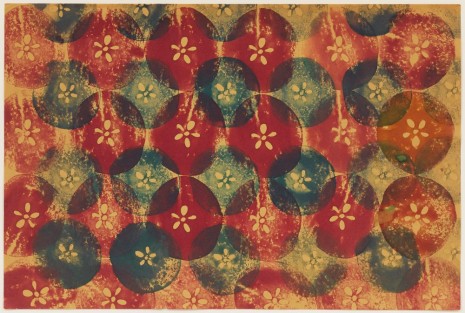 Ruth Asawa, Untitled (SF.049e, Apple Print – red/blue/green/orange), 1951-1952, David Zwirner