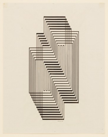 Josef Albers, Study for Graphic Tectonic (Ascension), 1941 , David Zwirner