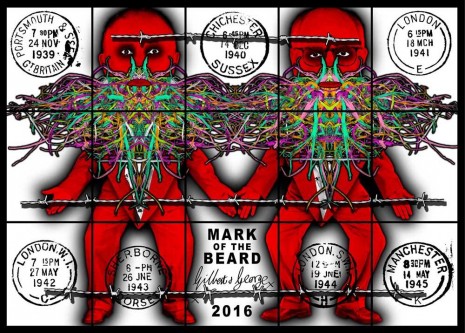 Gilbert & George, Mark of the Beard, 2016 , Alfonso Artiaco