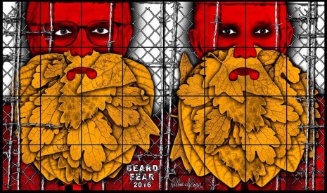 Gilbert & George, Beard Fear, 2016, Alfonso Artiaco