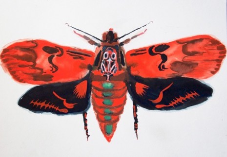 Allison Schulnik, Loch Bone Moth #4, 2017 , Galería Javier López & Fer Francés