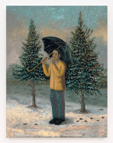 Stephen McKenna, Cigar Smoker in Snow, 2003, Kerlin Gallery