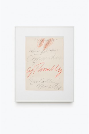 Cy Twombly, Proof for Poster for ‘Nine Discourses on Commodus by Cy Twombly at Leo Castelli’, 1964, Almine Rech