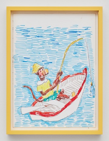 Guy Yanai, Monkey In Boat, 2017 , Praz-Delavallade