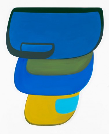 Joanna Pousette-Dart, Untitled Blue, Green, Yellow, 2017, Brand New Gallery