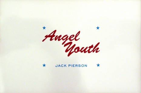 Jack Pierson, Title Page: Angel Youth, 1990, Maccarone
