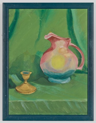 Gedi Sibony, Still Life with Pitcher and Green Curtain, 2017 , Gladstone Gallery