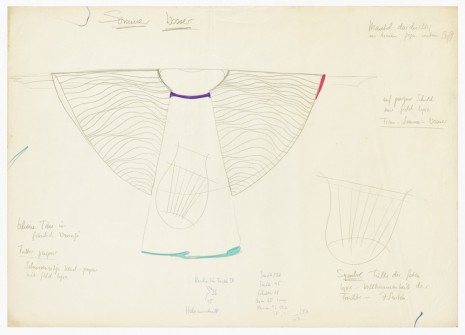 Mary Bauermeister, costume design for Karlheinz Stockhausen, “Sirius”, , Galerie Buchholz