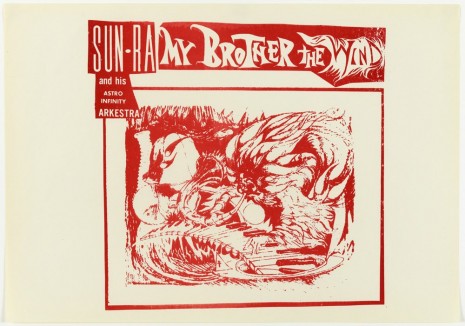 Sun Ra, design for record sleeve: “My Brother the Wind”, front, 1970 , Galerie Buchholz