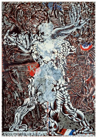 François Rouan, Triomphe de la raison II, 1989 reworked en 1994, , Guttklein Fine Art