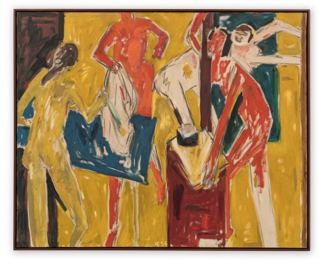 Allan Kaprow, Figures in Yellow Interior, 1954 , Hauser & Wirth
