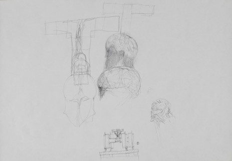 Walter Pichler, Ohne Titel (Alte Figur und radikale Architektur), , Galerie Elisabeth & Klaus Thoman