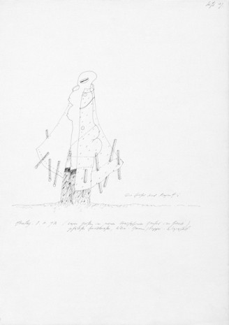 Jürgen Klauke, Tageszeichnungen, 1973, Galerie Elisabeth & Klaus Thoman